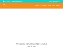 Tablet Screenshot of orangenailstudio.com